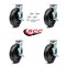 Service Caster 8 Inch Phenolic Caster Set with Roller Bearings and Brake/Swivel Lock SCC SCC-30CS820-PHR-TLB-BSL-4 - alternate 5